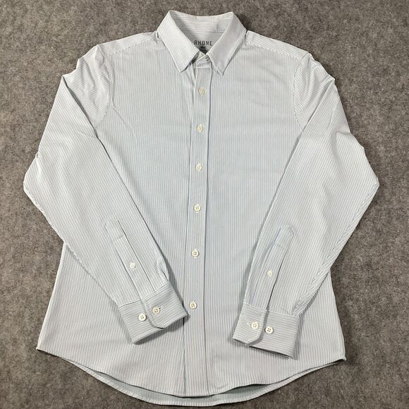 RHONE Commuter Stretch Button Lightweight Shirt Long Sleeve Men’s Size S/P Slim - Picture 6 of 16